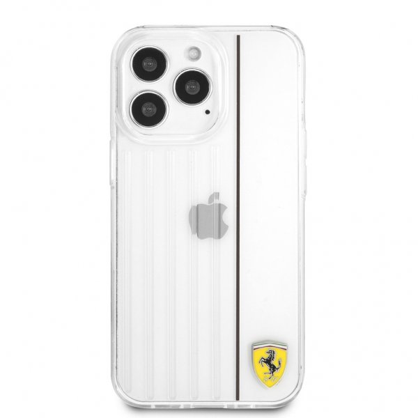 Ferrari iPhone 13 Pro Cover 3D Lines Sort Transparent