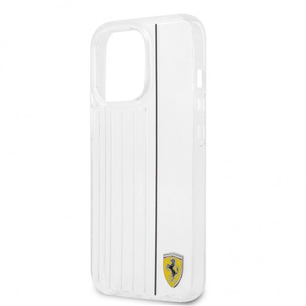 Ferrari iPhone 13 Pro Max Cover 3D Lines Sort Transparent