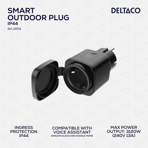 Deltaco Smart Home Fjernafbryder til udendørsbrug WiFi IP44