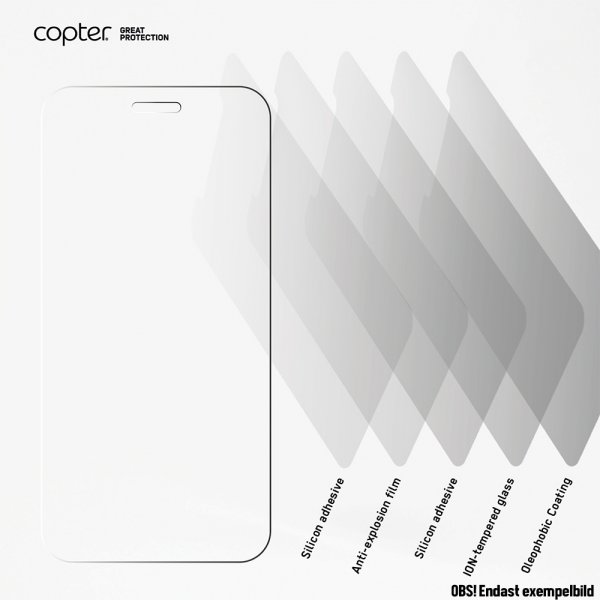 Copter Samsung Galaxy A40 Skærmbeskyttelse Exoglass Flat