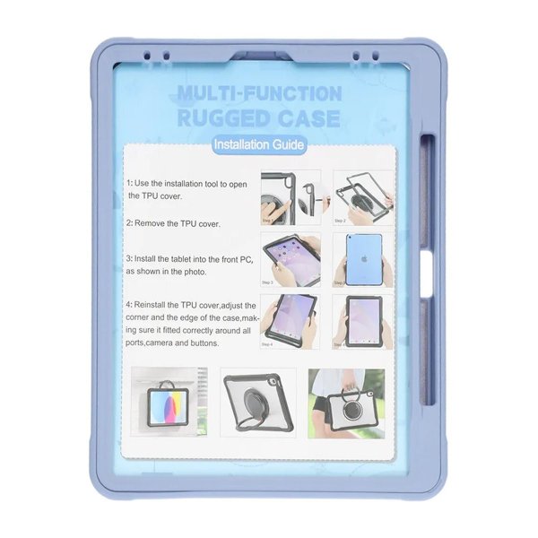 iPad Pro 12.9 (gen 3/4/5/6) Cover med Stativ Grå