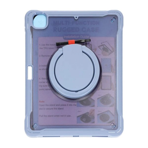 iPad Pro 12.9 (gen 3/4/5/6) Cover med Stativ Grå
