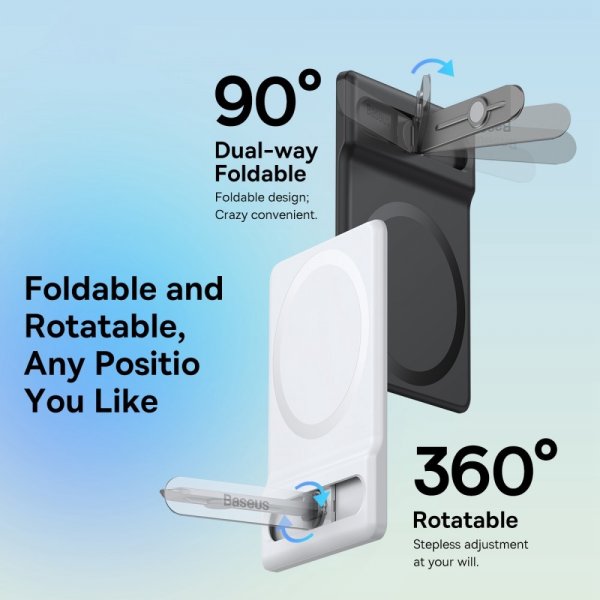 Baseus Foldable Magnetic Bracket MagSafe Hvid