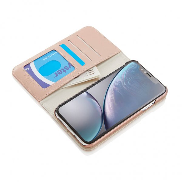 Pipetto iPhone XR Cover Magnetic Folio Aftageligt Cover Dusty Pink