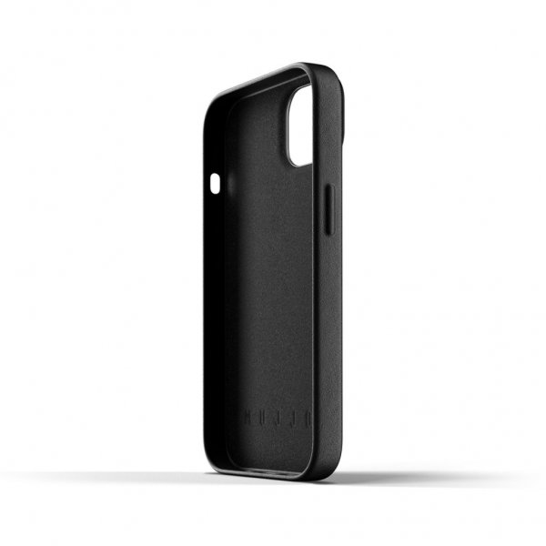 Mujjo iPhone 13 Etui Full Leather Case Monaco Blue