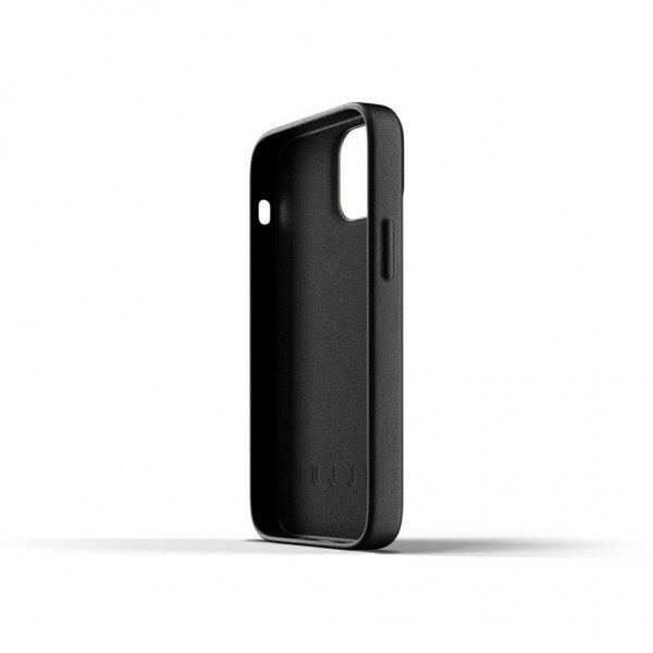 Mujjo iPhone 13 Mini Cover Full Leather Case Monaco Blue