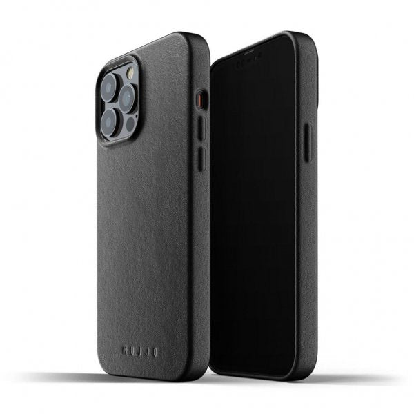 Mujjo iPhone 13 Pro Max Cover Full Leather Case Sort