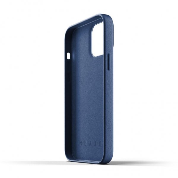 Mujjo iPhone 13 Pro Max Skal Full Leather Case Monaco Blue