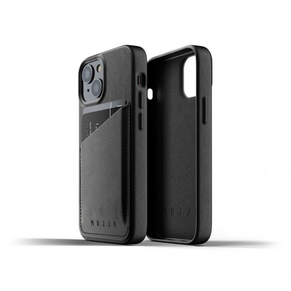 Mujjo iPhone 13 Mini Cover Full Leather Wallet Case Sort