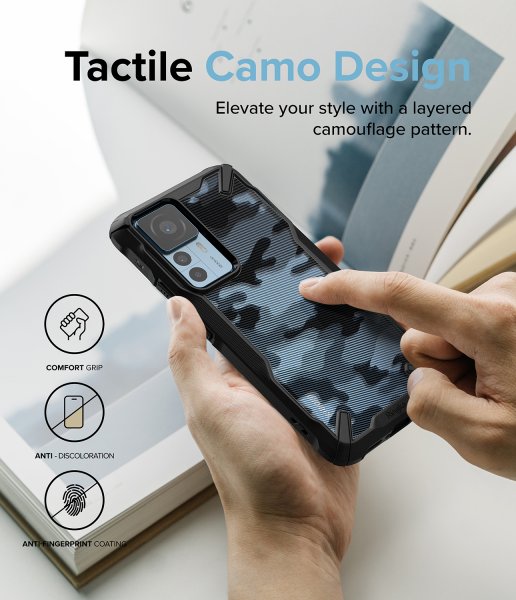 Ringke Xiaomi 12T/12T Pro Cover Fusion X Design Camo Black