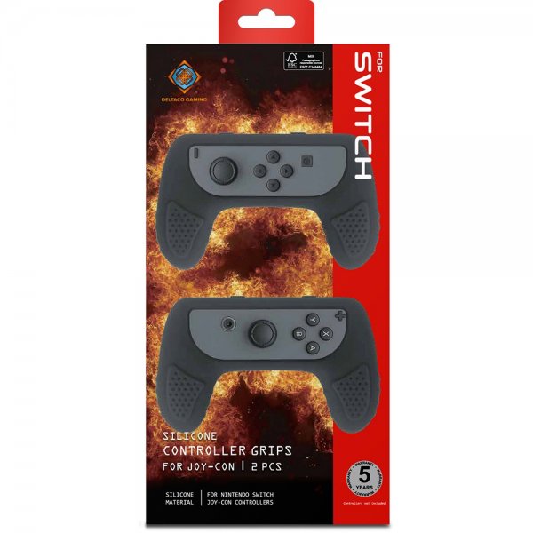 Deltaco Gaming Silikonegreb til Nintendo Switch Joy-Con Sort