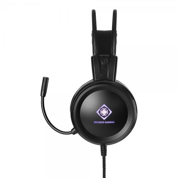 Deltaco Gaming DH110 Gaming Headset LED Sort