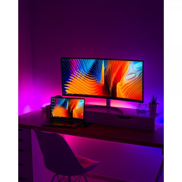 Deltaco Gaming Fleksibel RGB LED-liste 2x50 cm