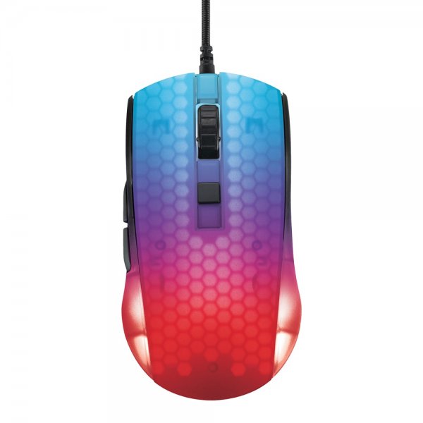 Deltaco Gaming DM310 Gaming Mus Halvgennemsigtig RGB Sort