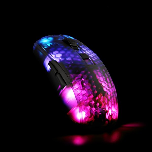 Deltaco Gaming DM310 Gaming Mus Halvgennemsigtig RGB Sort