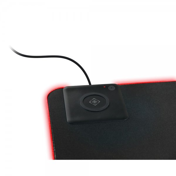 Deltaco Gaming DMP320 Gaming Musemåtte med RGB og trådløs opladning