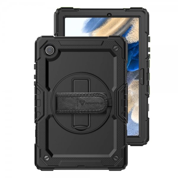 Armor-X Samsung Galaxy Tab A8 Cover Vandafvisende Robust Etui Håndrem Kickstand