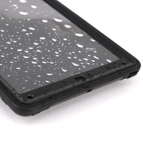 Armor-X Samsung Galaxy Tab A9 Plus Etui Regntæt Robust Cover Håndstrop Støttefod Sort
