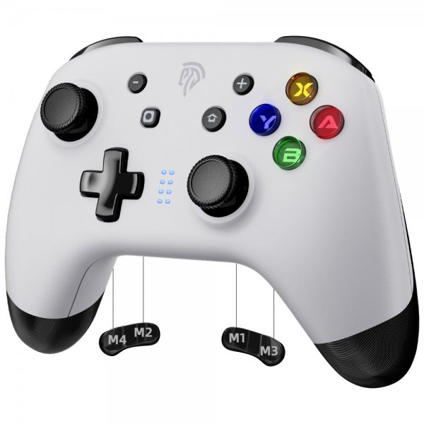 EasySMX Bayard 9124 Switch/Android/PC Programmerbar trådløs gamepad Hvid