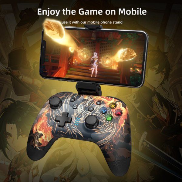 EasySMX Bayard 9124 Switch/Android/PC Programmerbar trådløs Gamepad Dragon