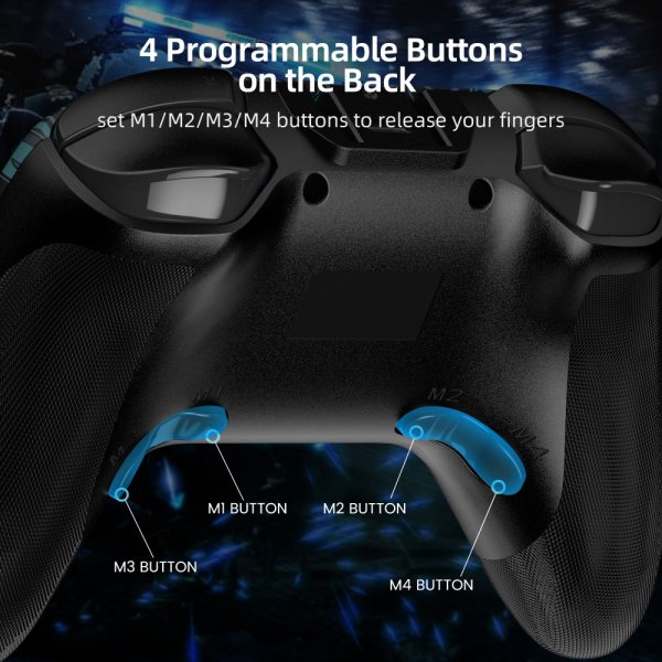 EasySMX Bayard 9124 Switch/Android/PC Programmerbar trådløs Gamepad Graffiti