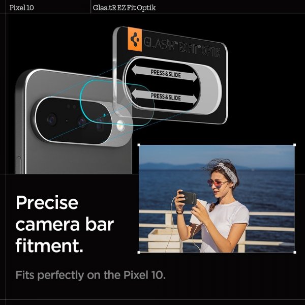 Spigen Google Pixel 10 Kamerabeskyttelsesglas.tR EZ Fit Optics 2-pak