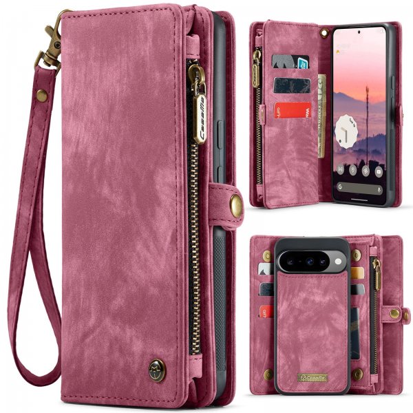 CaseMe Google Pixel 10/Pixel 10 Pro Cover 008 Series Aftageligt Cover Rød