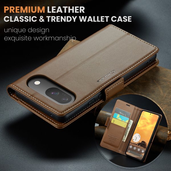 CaseMe Google Pixel 9/9 Pro/Pixel 10/10 Pro Etui 023 Series Brun