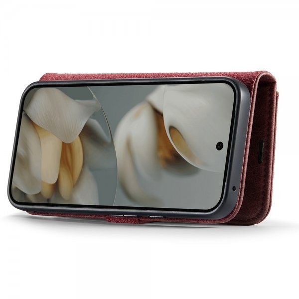 Dg.Ming Google Pixel 10/Pixel 10 Pro Cover med Aftageligt Cover Rød