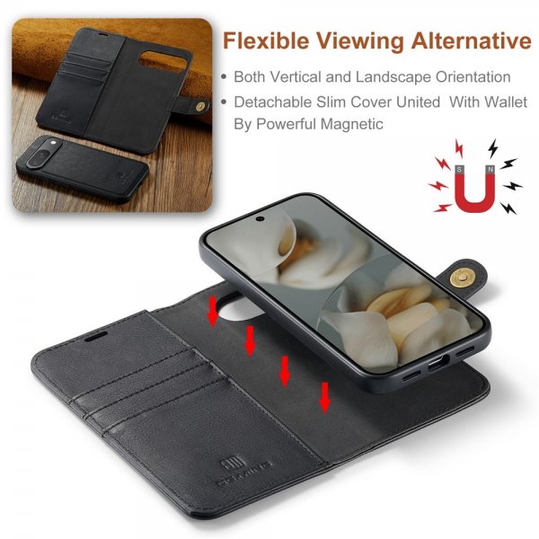 Dg.Ming Google Pixel 10/Pixel 10 Pro Cover med Aftageligt Cover Sort
