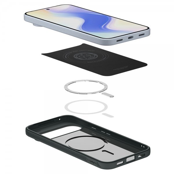 Spigen Google Pixel 10/Pixel 10 Pro Cover Liquid Air MagFit Abyss Green