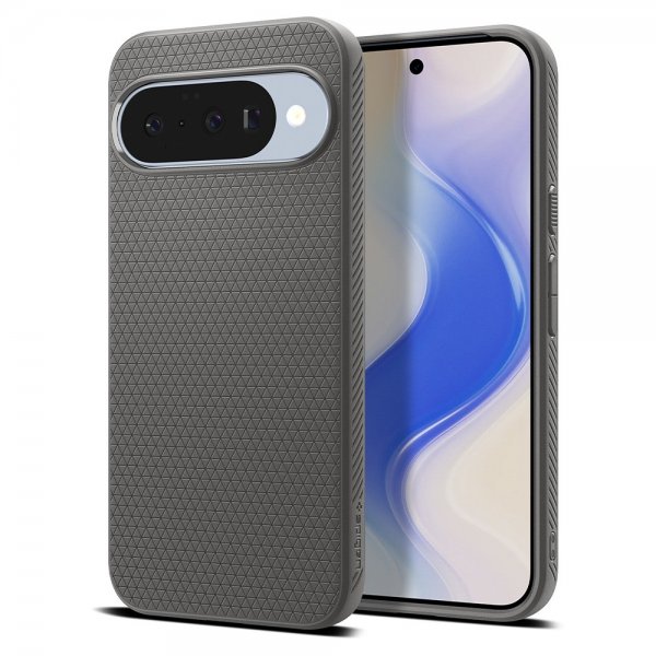 Spigen Google Pixel 10/Pixel 10 Pro Cover Liquid Air MagFit Marble Gray