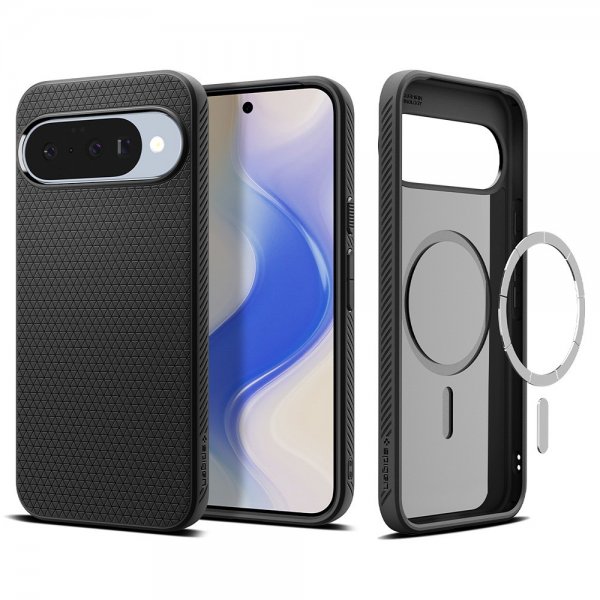 Spigen Google Pixel 10/Pixel 10 Pro Cover Liquid Air MagFit Matte Black
