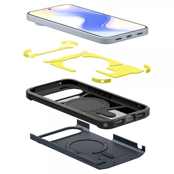 Spigen Google Pixel 10/Pixel 10 Pro Cover Tough Armor MagFit Metal Slate