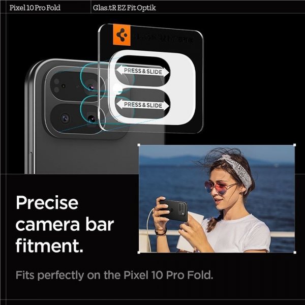 Spigen Google Pixel 10 Pro Fold Kamerabeskyttelsesglas.tR EZ Fit Optik 2-pak