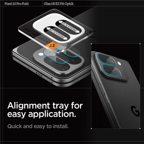 Spigen Google Pixel 10 Pro Fold Kamerabeskyttelsesglas.tR EZ Fit Optik 2-pak