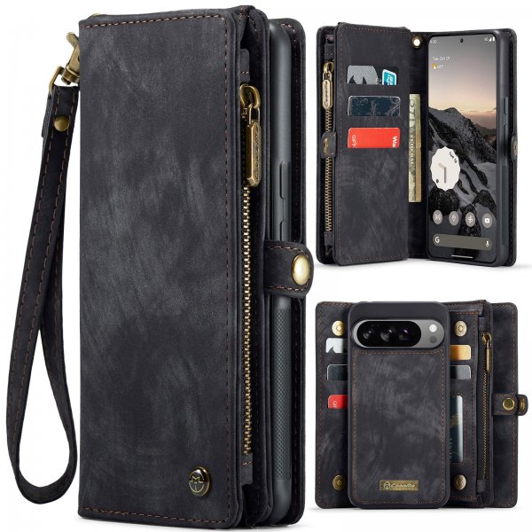CaseMe Google Pixel 10 Pro XL Cover 008 Series Aftagelig Skal Sort