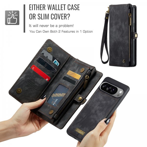 CaseMe Google Pixel 10 Pro XL Cover 008 Series Aftagelig Skal Sort