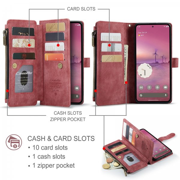 CaseMe Google Pixel 10 Pro XL Cover C30-serien Rød