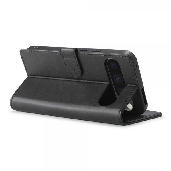 Lc.Imeeke Google Pixel 10 Pro XL Cover med Kortlomme Standerfunktion Sort