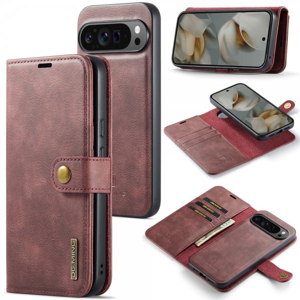 Dg.Ming Google Pixel 10 Pro XL Cover med Aftageligt Cover Rød