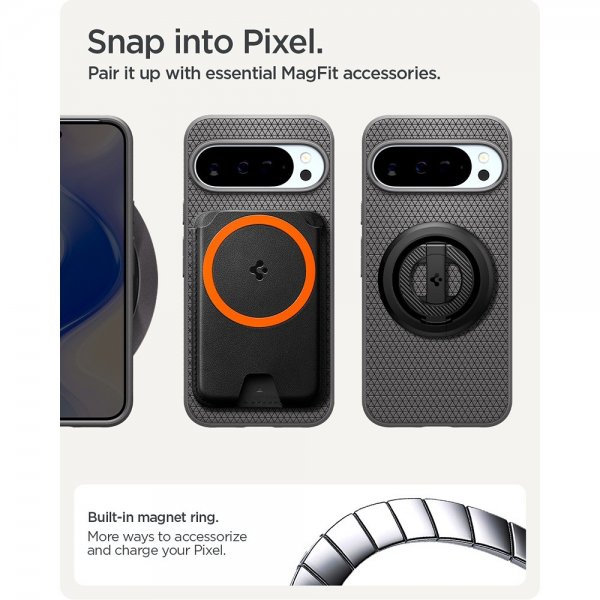Spigen Google Pixel 10 Pro XL Cover Liquid Air MagFit Marble Gray