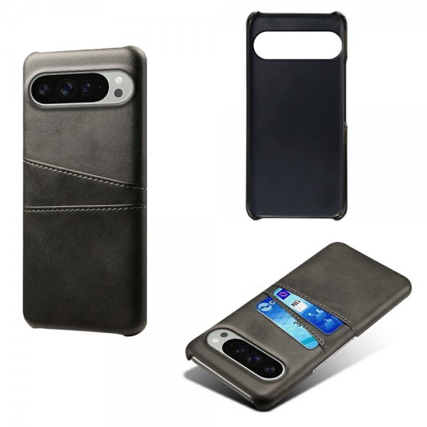 Google Pixel 10 Pro XL Cover med to Kortlommer Sort