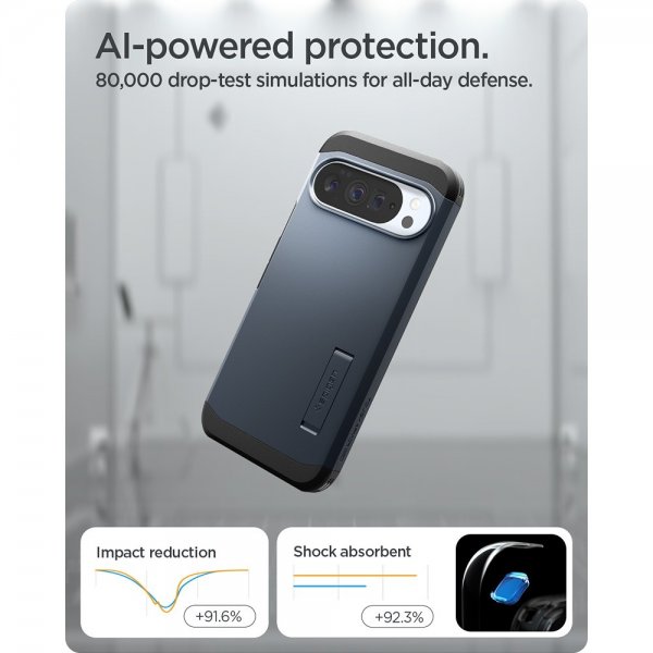 Spigen Google Pixel 10 Pro XL Cover Tough Armor MagFit Metal Slate