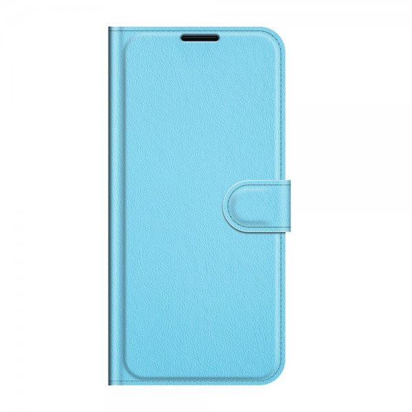 Google Pixel 6 Pro Cover Litchi Blå