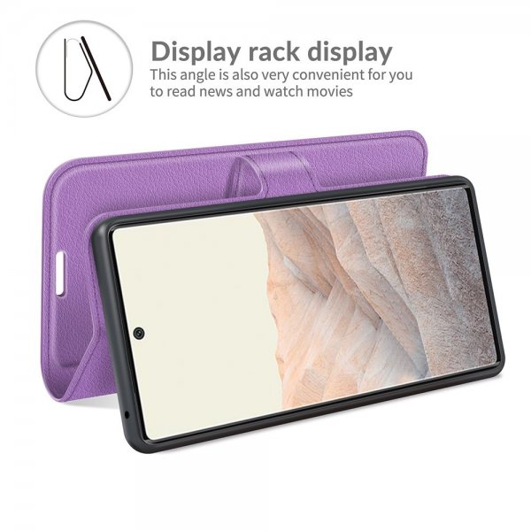 Google Pixel 6 Pro Cover Litchi Lilla