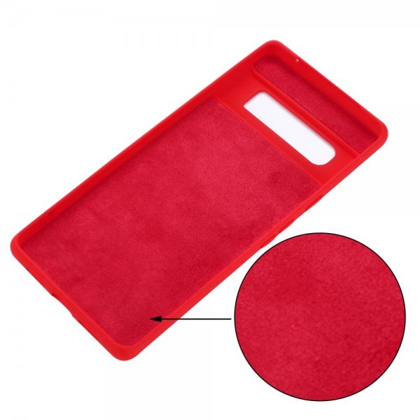 Google Pixel 6 Pro Cover med Rem Silikone Rød