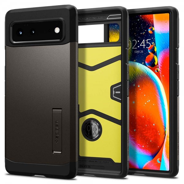 Spigen Google Pixel 6 Cover Tough Armor Gunmetal