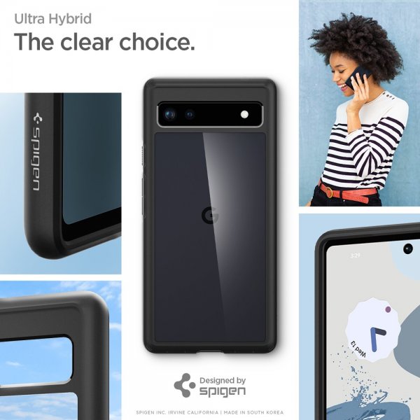 Spigen Google Pixel 6a Cover Ultra Hybrid Mat Sort