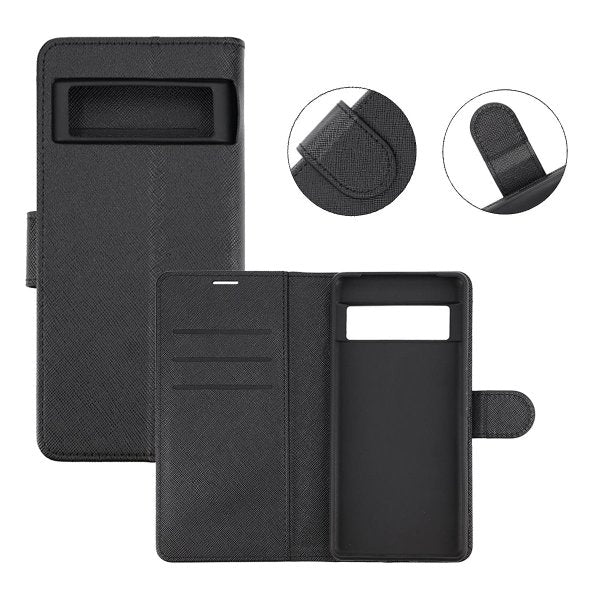Google Pixel 7 Cover med Stander Sort
